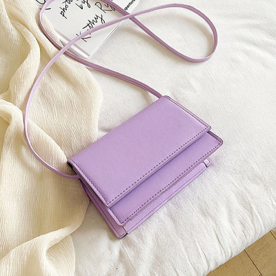 SMOOZA Fashion Candy Color Flap Τσάντα για γυναίκες 2022 Νέες τσάντες πολυτελείας σχεδιαστές χιαστί ώμου Γυναικεία απλή τσάντα PU