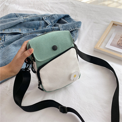 Μικρές φλοράλ καμβά τσάντες αγγελιοφόρων γυναικών πουγκί Πορτοφόλι Κέρμα τσαντάκι Φοιτητικό casual τσάντα ώμου τηλεφώνου Μίνι τσάντες Bolso Pequeño