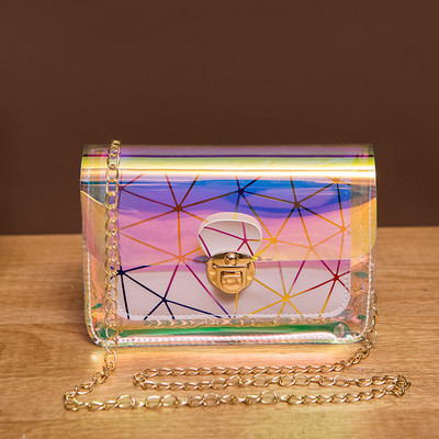 Laserkäekotid naistele 2022. aasta uued geomeetrilised teemantvärviga sobivad kotid naistele lukukett väike kandiline kott väike õlakott