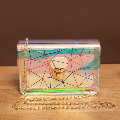 Laserkäekotid naistele 2022. aasta uued geomeetrilised teemantvärviga sobivad kotid naistele lukukett väike kandiline kott väike õlakott