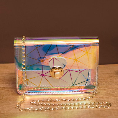 Laserkäekotid naistele 2022. aasta uued geomeetrilised teemantvärviga sobivad kotid naistele lukukett väike kandiline kott väike õlakott