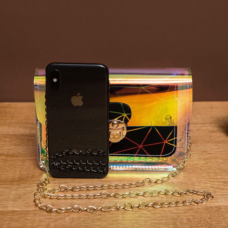 Laserkäekotid naistele 2022. aasta uued geomeetrilised teemantvärviga sobivad kotid naistele lukukett väike kandiline kott väike õlakott