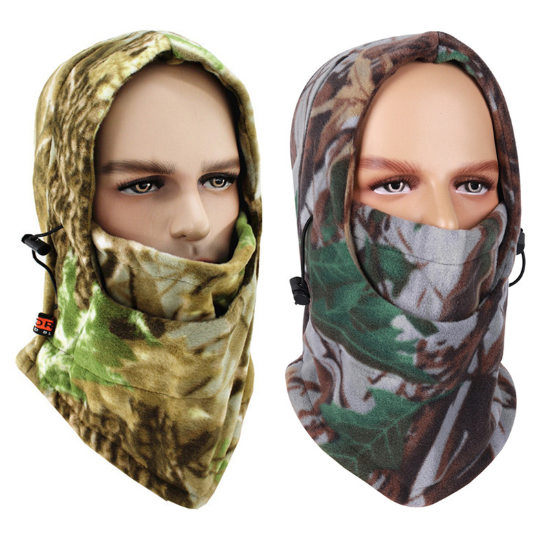 Pălărie de sport din lână în aer liber Pescuit Ciclism Vânătoare Balaclava tactică militară Bărbați Femei Căldură rezistentă la vânt iarnă Camping Drumeții Șapcă