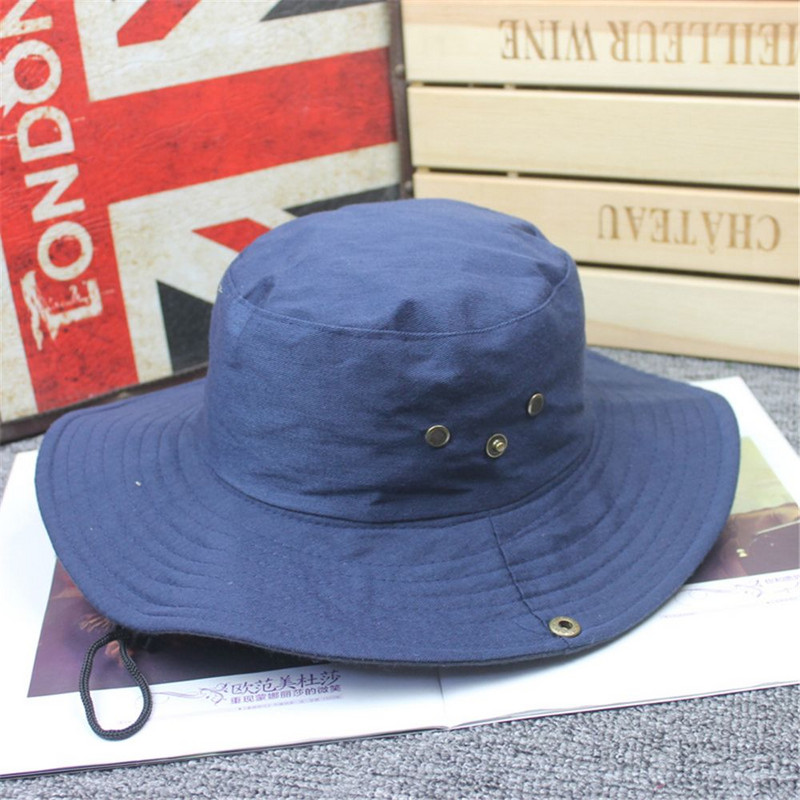 Шапка Safari Мъжки шапки Туристическа шапка Мъжка шапка Мъжка военна панама Boonie Bucket Hat Cap Памук Риболов Лов Сафари Лятно слънце