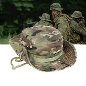 Камуфлажна шапка Тактически US Army Bucket Hats Военна Панама Лятна шапка за къмпинг Риболов Лов Туризъм На открито Camo Слънчеви шапки Мъжки