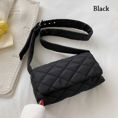 2023. aasta trendi tepitud kandekotid, kerged talvised soojad alla puuvillased polsterdatud ruudulised õlakotid naiste kaenlaalused kotid puhvis käekotid