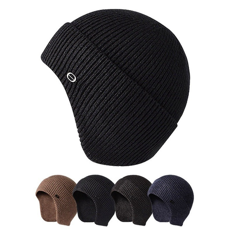 Απομίμηση Rabbit Velvet Ανδρικά Γυναικεία Unisex Χειμερινό καπέλο Πλεκτό Μάλλινο καπέλο Beani Προστατευτικό αυτιού Ζεστό θερμικό καπέλο σκι ποδηλασίας