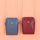 Дамска портмоне за мобилен телефон Messenger чанта с множество отделения Портфейл през рамо Малък PU кожен подарък за рожден ден