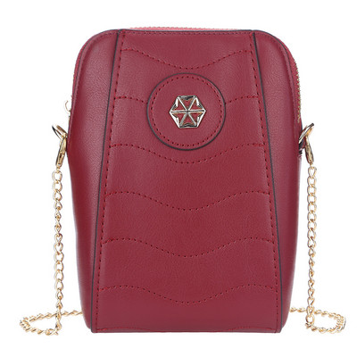 Дамска портмоне за мобилен телефон Messenger чанта с множество отделения Портфейл през рамо Малък PU кожен подарък за рожден ден