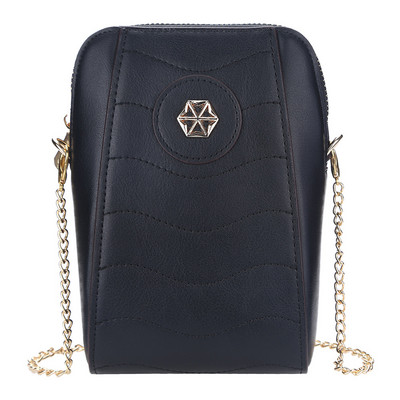 Дамска портмоне за мобилен телефон Messenger чанта с множество отделения Портфейл през рамо Малък PU кожен подарък за рожден ден