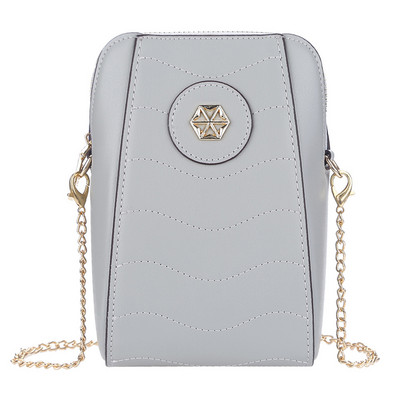 Дамска портмоне за мобилен телефон Messenger чанта с множество отделения Портфейл през рамо Малък PU кожен подарък за рожден ден