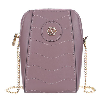 Дамска портмоне за мобилен телефон Messenger чанта с множество отделения Портфейл през рамо Малък PU кожен подарък за рожден ден