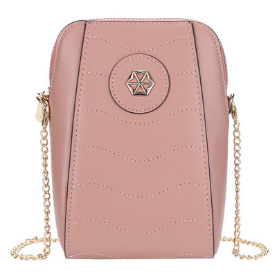 Дамска портмоне за мобилен телефон Messenger чанта с множество отделения Портфейл през рамо Малък PU кожен подарък за рожден ден