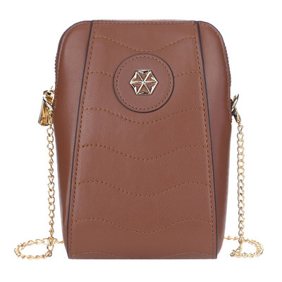 Дамска портмоне за мобилен телефон Messenger чанта с множество отделения Портфейл през рамо Малък PU кожен подарък за рожден ден