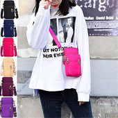 Naiste mini õlakott Oxford veekindel käekott Käekott Käekott Rahakott Spordi mobiiltelefoni kott Crossbody kotid tüdrukutele