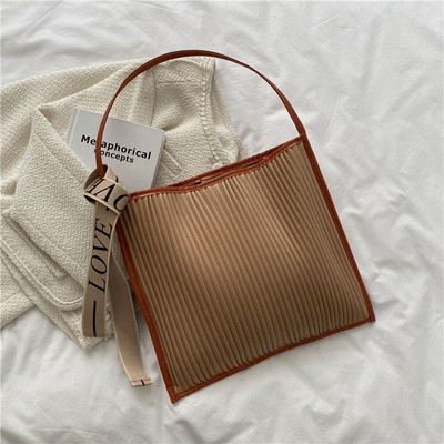 Driga Fashion csíkos női válltáskák Pu bőr kézitáskák színkontraszt Egyszerű utazótáskák 2022 új divatos elegáns táskák