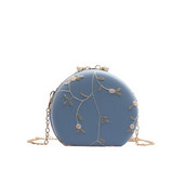 Genți de umăr din piele, la modă nouă, genți rotunde de seară pentru femei, poșete de nuntă, geantă dulce pentru femei, posetă la modă.