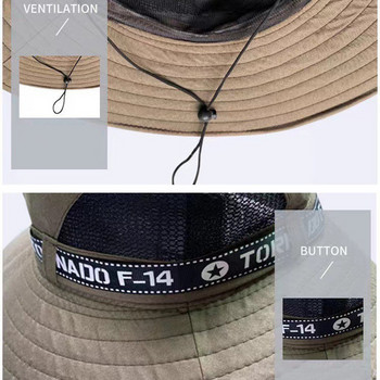 NIXHIT Слънцезащитна мъжка шапка Лятна сгъваема дишаща Спорт на открито Пътуване Къмпинг Туризъм Катерене Риболов Слънчева шапка X022