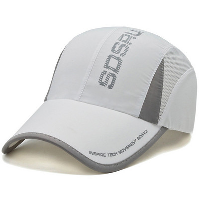 NIXHIT Лятна бързосъхнеща дишаща мрежеста тънка дамска мъжка бейзболна шапка Спорт на открито Пътуване Риболов Шапка за катерене A223