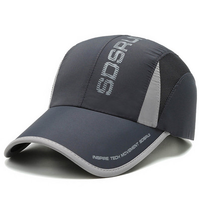 NIXHIT Лятна бързосъхнеща дишаща мрежеста тънка дамска мъжка бейзболна шапка Спорт на открито Пътуване Риболов Шапка за катерене A223