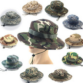 Multicam Tactical Airsoft Camouflage Bucket Boonie Hats Υπαίθριο Κυνήγι Πεζοπορία Ψάρεμα Αναρρίχηση Ψαράς Παναμά Στρατιωτικό καπέλο