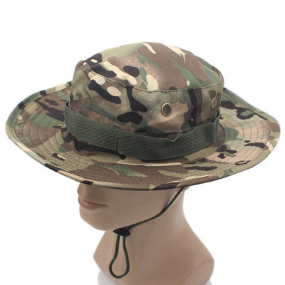 Multicam Tactical Airsoft Camouflage Bucket Boonie Hats Υπαίθριο Κυνήγι Πεζοπορία Ψάρεμα Αναρρίχηση Ψαράς Παναμά Στρατιωτικό καπέλο
