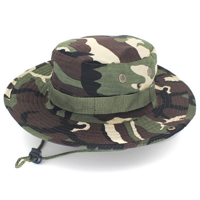 Multicam Tactical Airsoft Camouflage Bucket Boonie Hats Υπαίθριο Κυνήγι Πεζοπορία Ψάρεμα Αναρρίχηση Ψαράς Παναμά Στρατιωτικό καπέλο