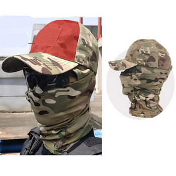 2023 Military Hood Tactical Army Caps Baseball για άνδρες Γυναικείες Καλοκαιρινά καπέλα ηλίου καμουφλάζ εξωτερικού χώρου Balaclava Half Ski Mask