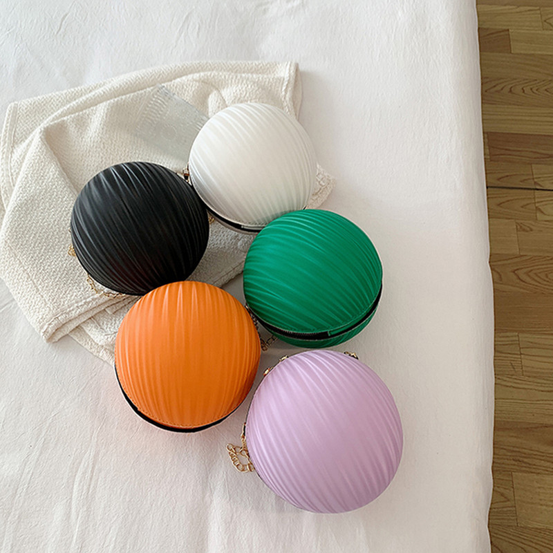 Τσάντες ώμου σε σχήμα μπάλας μόδας PU Δερμάτινες τσάντες μικρού πορτοφολιού τηλεφώνου Τσάντα χιαστί Μικρό πορτοφόλι αλυσίδα ταξιδιού Messenger