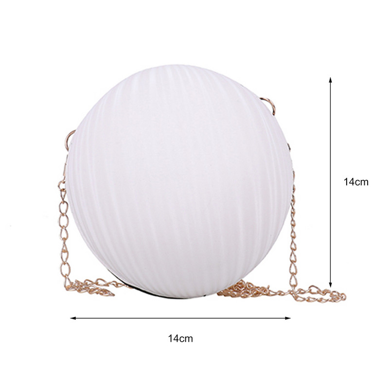 Τσάντες ώμου σε σχήμα μπάλας μόδας PU Δερμάτινες τσάντες μικρού πορτοφολιού τηλεφώνου Τσάντα χιαστί Μικρό πορτοφόλι αλυσίδα ταξιδιού Messenger