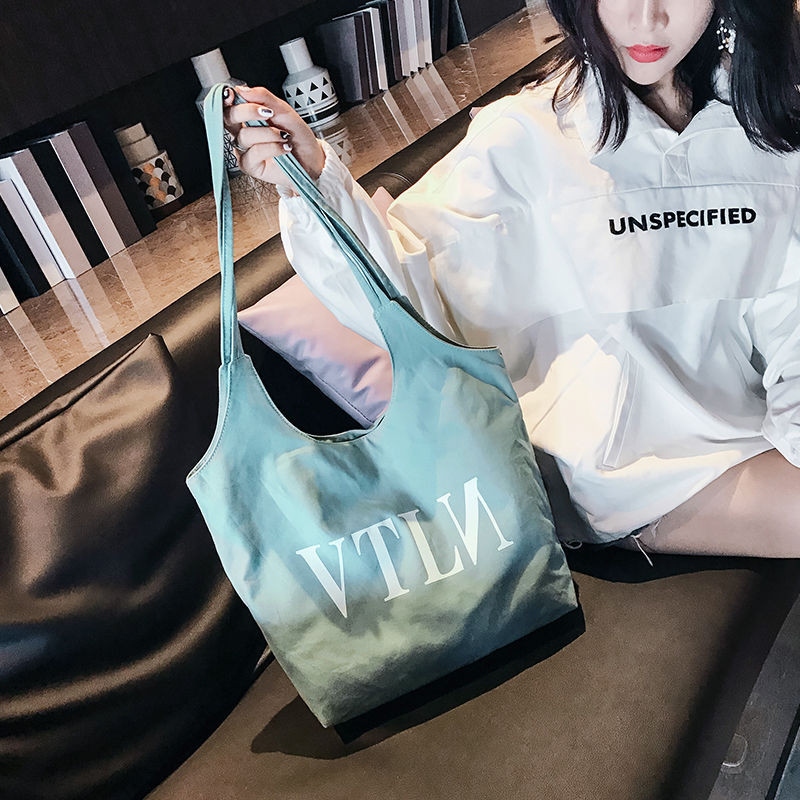 Női nagy vászon bevásárlótáska Újrafelhasználható, extra nagy élelmiszertáska Eco környezetbarát vásárlói válltáskák fiatal lányoknak