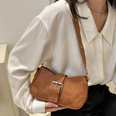 2023 Fashion Vintage γυναικείες τσάντες Κοτλέ τσάντα μασχάλης Casual γυναικείες τσάντες ώμου μονόχρωμες γυναικεία τσάντα συμπλέκτη