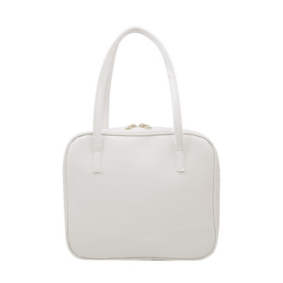 Retro modne PU kožne ženske torbe na rame ispod pazuha Ležerne jednobojne torbe velikog kapaciteta s gornjom ručkom Ženske torbe na rame