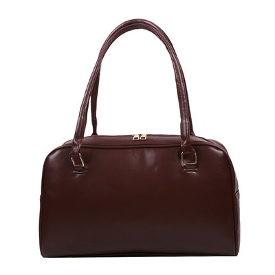 Retro modne PU kožne ženske torbe na rame ispod pazuha Ležerne jednobojne torbe velikog kapaciteta s gornjom ručkom Ženske torbe na rame