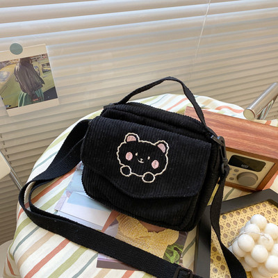 Naiste käekotid Juhuslikud velvetist õlakotid Preppy Style Student õlakott Väike velvetist käekott reisimiseks