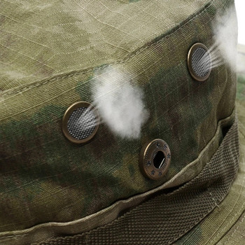Multicam Boonie Hat Military Camouflage Tactical Cap Bucket Καπέλα Στρατού Κυνήγι Υπαίθριο Καπέλο Παναμά Πεζοπορία Ψάρεμα Καπέλο βουνού Άντρες