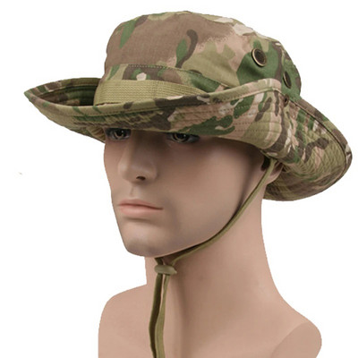 Multicam Boonie Hat Military Camouflage Tactical Cap Bucket Καπέλα Στρατού Κυνήγι Υπαίθριο Καπέλο Παναμά Πεζοπορία Ψάρεμα Καπέλο βουνού Άντρες
