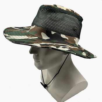 Υπαίθρια Καλοκαιρινή Φαρδιά Γήπεδο Άνδρας με αναπνεύσιμο πλέγμα Ταξίδι Αναρρίχηση Ψάρεμα Παραλία Καπέλα Πτυσσόμενο αντηλιακό αντηλιακό καπέλο X015