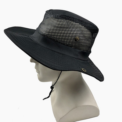 Υπαίθρια Καλοκαιρινή Φαρδιά Γήπεδο Άνδρας με αναπνεύσιμο πλέγμα Ταξίδι Αναρρίχηση Ψάρεμα Παραλία Καπέλα Πτυσσόμενο αντηλιακό αντηλιακό καπέλο X015