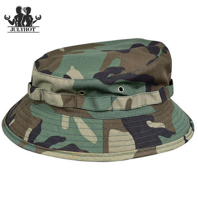 Taktinės kamufliažinės kibiro kepurės Vyrai Moterys Vasaros saulės nepraleidžiančios kvėpuojančios stovyklavietės, Žvejyba, Žygiai, Kariniai pratimai Kepuraitė