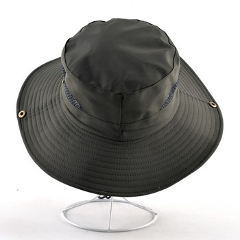 Μονόχρωμα καπέλα ηλίου για άντρες Καπέλο ψαρέματος εξωτερικού χώρου Φαρδύ γείσο Αντι-UV γυναικεία καπέλα παραλίας Καπέλο κουβά Καλοκαιρινή πεζοπορία κάμπινγκ bone gorros