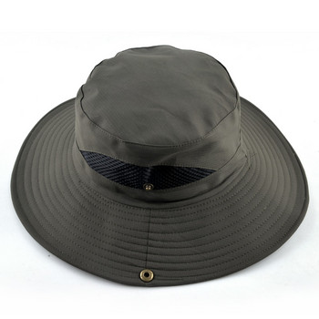 Μονόχρωμα καπέλα ηλίου για άντρες Καπέλο ψαρέματος εξωτερικού χώρου Φαρδύ γείσο Αντι-UV γυναικεία καπέλα παραλίας Καπέλο κουβά Καλοκαιρινή πεζοπορία κάμπινγκ bone gorros
