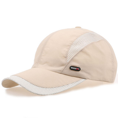Nyáron légáteresztő, gyorsan száradó ultravékony női baseball sapka sport szabadtéri hegymászás túrázás kerékpáros horgász sapka A149
