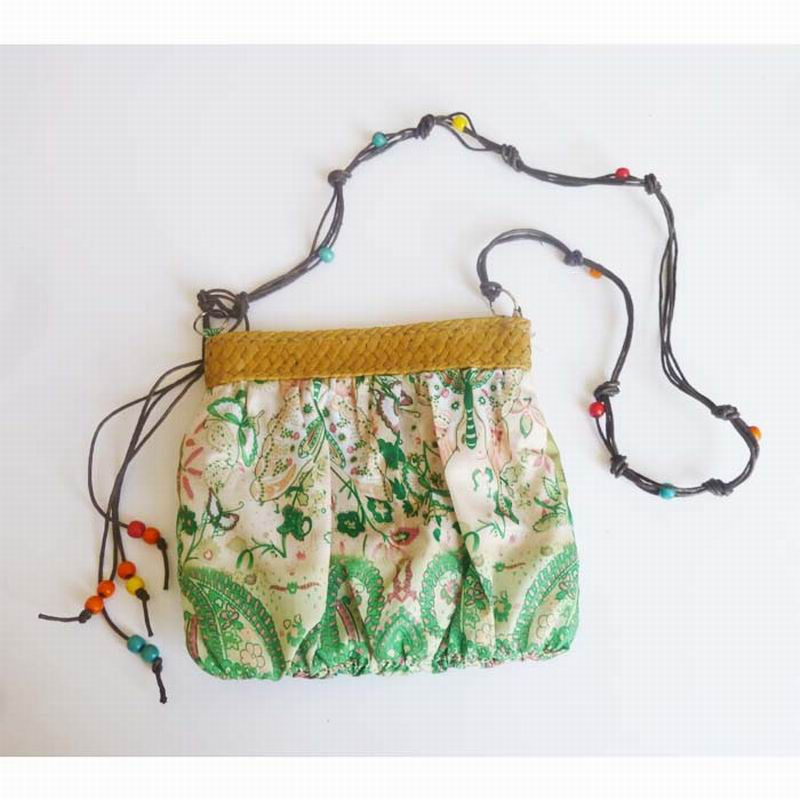 Divat olcsó bohém szalmatáska cukorka színű szőtt női kézitáska rusztikus strandtáskák vintage cross body kis futártáska