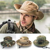 2020 Καπέλα πεζοπορίας Tactical Sniper Camouflage Bucket Boonies Καπέλα Nepalese Cap SWAT Army Panama Military Access Summer Men