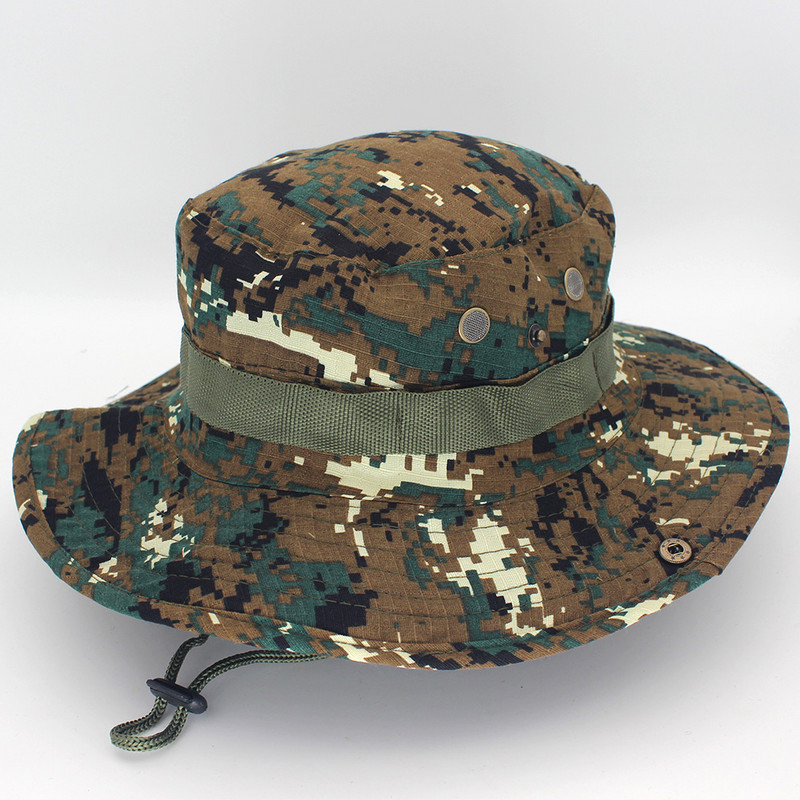 2020 Καπέλα πεζοπορίας Tactical Sniper Camouflage Bucket Boonies Καπέλα Nepalese Cap SWAT Army Panama Military Access Summer Men