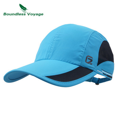 Boundless Voyage női férfi baseball sapka poliészter pamut apa sapka Ultrakönnyű futósapka légáteresztő kültéri mászósapka BVH01