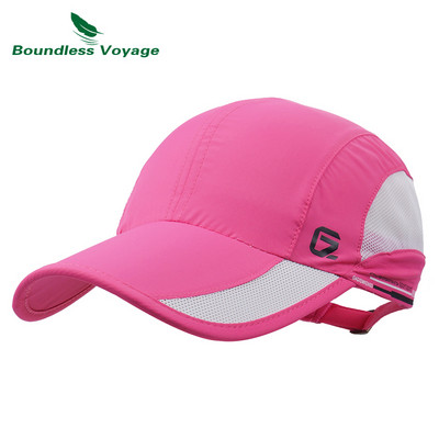 Boundless Voyage női férfi baseball sapka poliészter pamut apa sapka Ultrakönnyű futósapka légáteresztő kültéri mászósapka BVH01