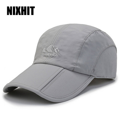 NIXHIT Спорт на открито Сгъваема дишаща тънка бързосъхнеща дамска мъжка бейзболна шапка Планински туризъм Риболов Шапка за слънце A245
