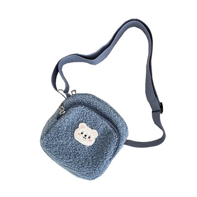 2023 Нова сладка чанта с мече Дамски плюшен мобилен телефон Момичета Малка чанта през рамо Дизайнерска чанта на Luis Vuitton